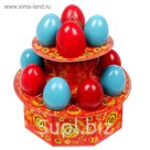 Подставка пасхальная на 12 яиц "Хохлома"