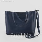 Сумка жен L-7310, 35*11*32, отд с пер, н/карман, длин ремень, синий