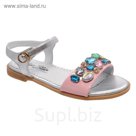 Туфли открытые для девочки, 12 пар в коробе 21-403B/12