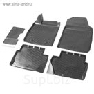 Коврики салона Rival для Ford Ecosport 2013-, с крепежом, с перемычкой, полиуретан, 5 шт.