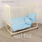 Детское постельное бельё "Мишка", цвет голубой 33312