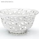 Конфетница ажурная со стразами