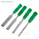 Набор стамесок-долот TUNDRA basic, пластиковая рукоятка, 4 шт, 6-12-18-24 мм