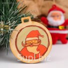 Бирка "Дед Мороз", D=5см