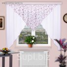 Штора для кухни "Уголок", размер 180х440 см-1 шт., вуаль цвет 48