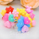 Кольцо детское "Выбражулька" ассорти-трио яркое, форма МИКС, цвет МИКС, безразмерное