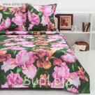 Постельное бельё 1,5сп Ночь нежна Дивный сад фиолет 145х210, 150х210, 70х70 2шт, хлопок 100 гр/м