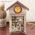 Ключница "Клумба" с часами