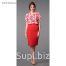 Блуза женская, размер 54, цвет красный 295