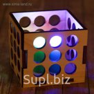 Подсвечник "Кружки" 6х6х6см