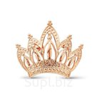 Брошь Корона позолота