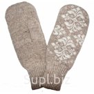 Варежки женские М20 цвет коричневый р р 18