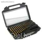 Сверло по металлу VERTO, HSS-TiN, 1.0-10.0 мм, S4, набор 19 шт