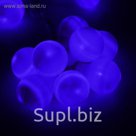 Гирлянда "Метраж" с насадкой "Большие шарики 5 см" 6 м, LED-20-220V, фиксинг, СИНИЙ