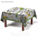 Скатерть "Доброе утро", размер 120х150 +/-3 см, габардин