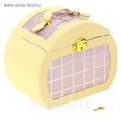 Шкатулка с отделениями под бижутерию "Крем"