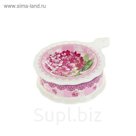 Подставка под чайный пакетик "Розовая гортензия" 13*10*3,5см.  (подарочная упаковка)