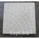 Плитка тротуарная серая "Паутинка" (400х400х50мм)