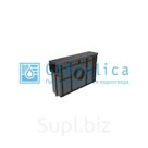 Комплект Gidrolica Light: пескоуловитель для пластиковых лотков ПУ 10.11,5.32 - пластиковый с решеткой РВ-10.11.50 В125