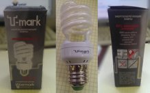 Светодиодная лампа MARK 15Вт E27 2700К  MINI SPIRAL