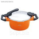 Кастрюля Barton Steel, 2,6 л, оранжевая
