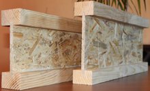 Балка двутавровая, деревянная