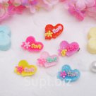 Брошь детская "Сердечко Love", цвет МИКС