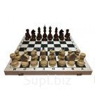 Гроссмейстерские шахматы в комплекте с доской