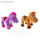 Мягкая игрушка "Лошадь с белой грудкой", цвета МИКС