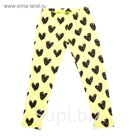 Леггинсы для девочки, рост 104 см, цвет жёлтый/чёрный DS0022/17