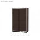 Шкаф-купе 2-дверный Slide, 1400х600х2200 мм, цвет венге