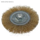 Щетка металлическая LOM для УШМ "плоская", М14, 125 мм