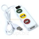 Разветвитель USB (HUB) 4 порта P-1030 светофор с выключателем длина шнура 0,6 м.