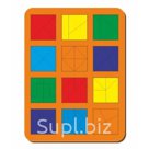 Рамка вкладыш Сложи квадрат, Никитин, 12 квадратов, ур Woodland