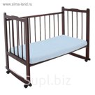 Трикотажная простыня на резинке ФЕЯ голубой 60*120*10 см,хл.100% 120 гр/м