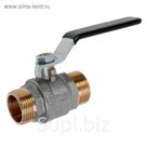 Кран шаровой  JIF, наружная/наружная резьба 3/4", ручка, никелированный