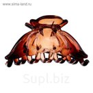 Краб для волос "Прозрачный" 7,5 см, бутон, микс
