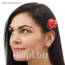 Зажим "Кувшинка",(набор 2 шт) цвета МИКС