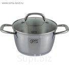 Кастрюля Era, 24 x 13 см, 5,8 л со стеклянной крышкой
