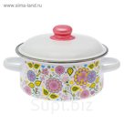 Кастрюля 1,5 л "Цветочная фантазия"