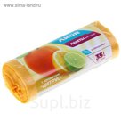 Мешки для мусора 35 л "Цитрус" ароматизированные, толщина 9 мкм, рулон 30 шт