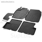 Коврики салона Rival литьевые для Renault Duster 2WD/4WD 2015-, с крепежом, с перемычкой, резина, 5 шт.