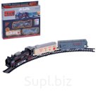 Железная дорога "Грузовой поезд", работает от батареек