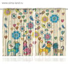 Комплект фотоштор Magic Lady 1185 , 145х265 см - 2 шт, п/э 100%
