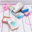 Коробочка подарочная под набор "Джевелри", 5*8*3,5, цвет МИКС, вставка белая