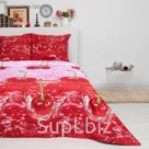 Постельное бельё Сударушка "Вишня" 1,5 сп., размер 150х215 см, 150х215 см, 70х70 см - 2 шт.