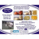 Машина для производства чипсов из разных фруктов и овощей