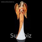 Сувенир "Золотистый ангел с сердцем"