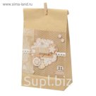 Набор по декорированию подарочного пакета "Крафтовый", 16 х 28 см