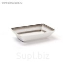 Блюдо прямоугольное, форма Kyoto, декор: Princier Platin, 13 см